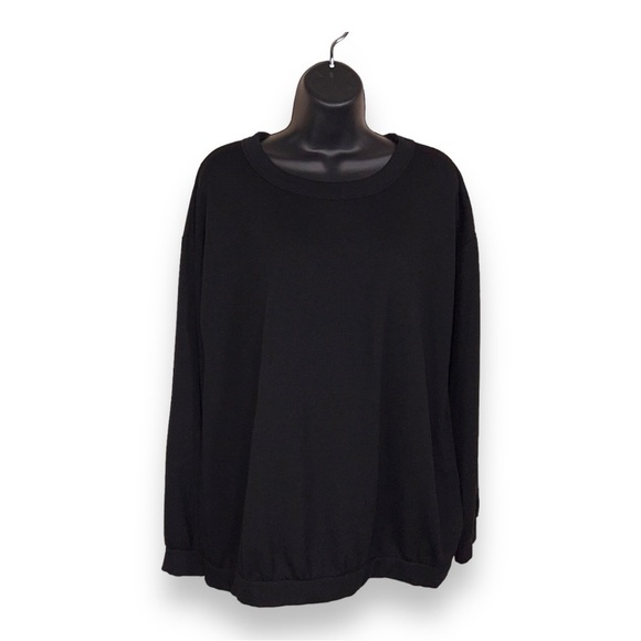 XL HEIMISH BLACK SWEATSHIRT LONG SLEEVE STRETCH CASUAL - Picture 1 of 10